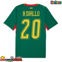 Camisa de Futebol Senegal Habib Diallo #20 Equipamento Secundário Mundo 2026 Manga Curta